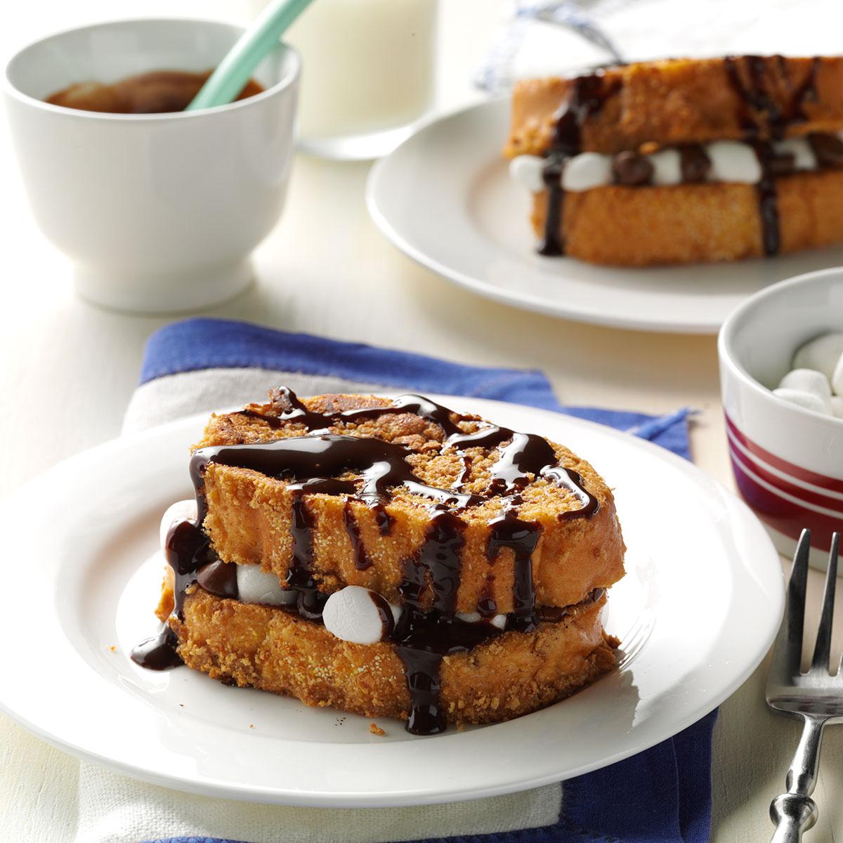 S'mores Stuffed French Toast Recipe Taste of Home