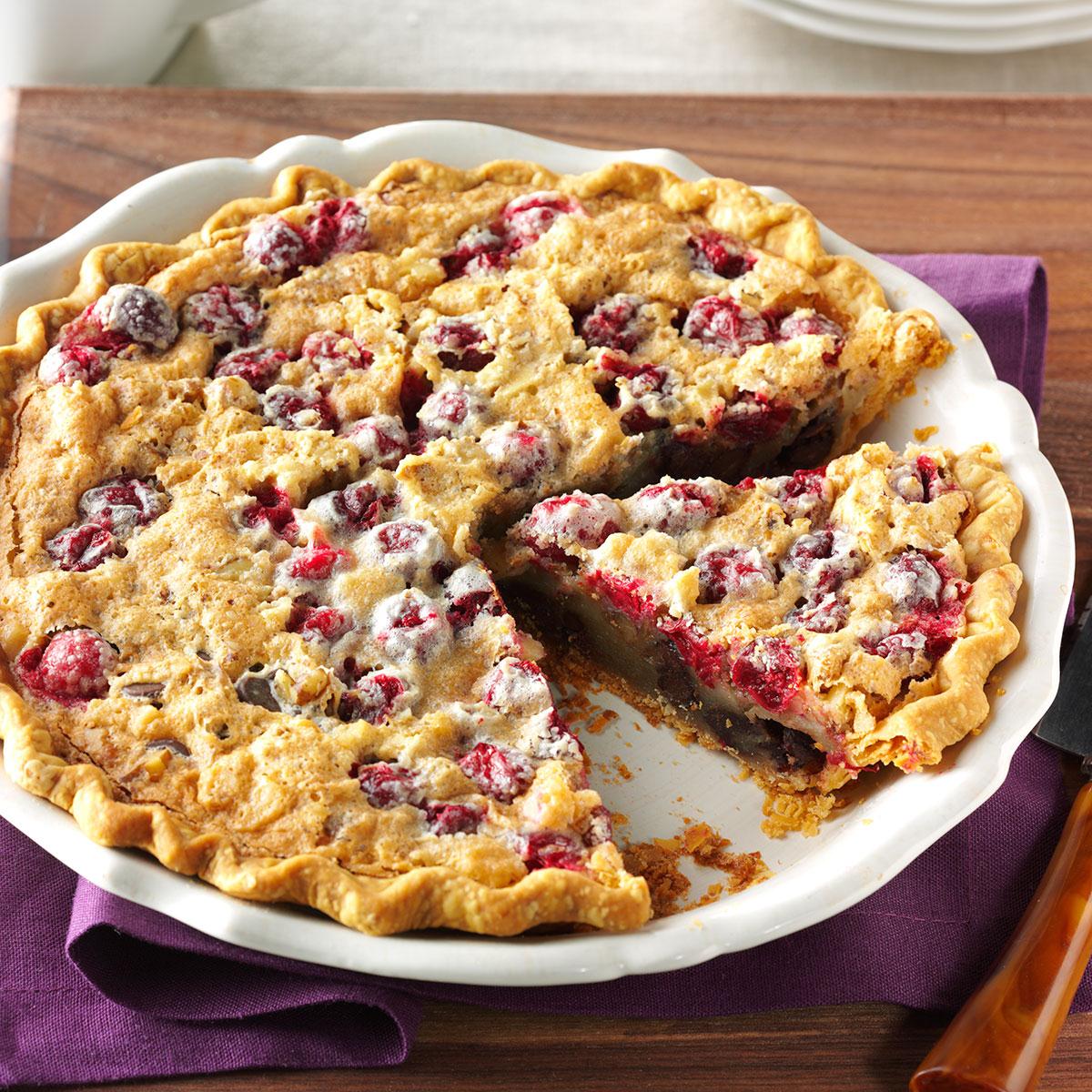 Cranberry &amp; Walnut Pie Recipe | Taste of Home