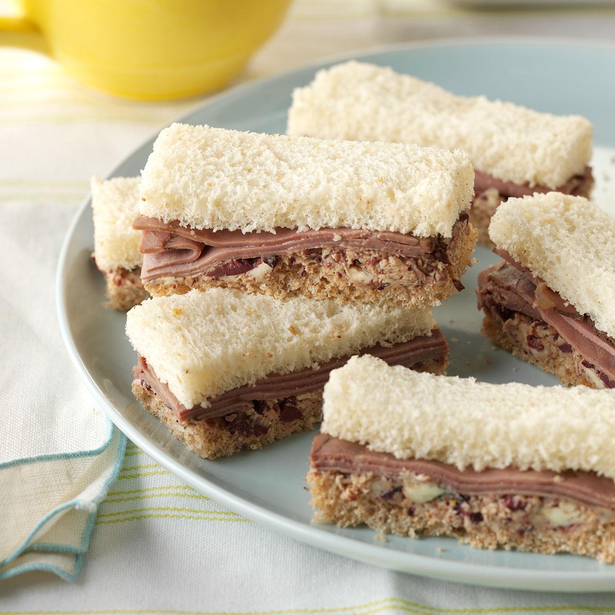 Roast Beef Finger Sandwiches Recipe | Taste of Home