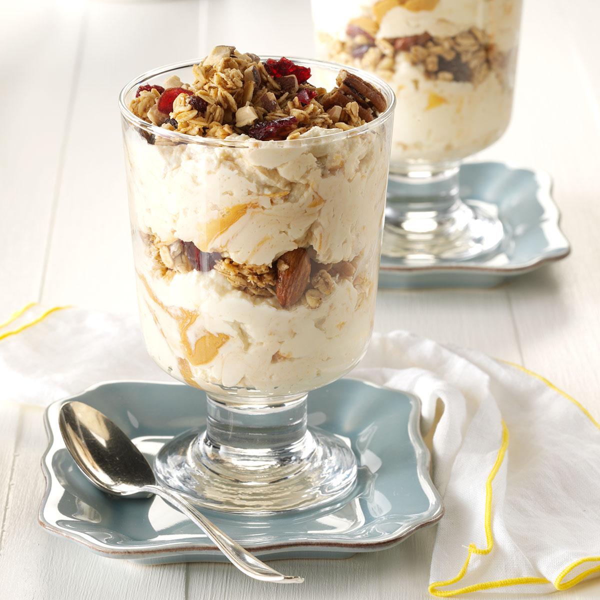 AlmondVanilla Yogurt Parfaits Recipe Taste of Home