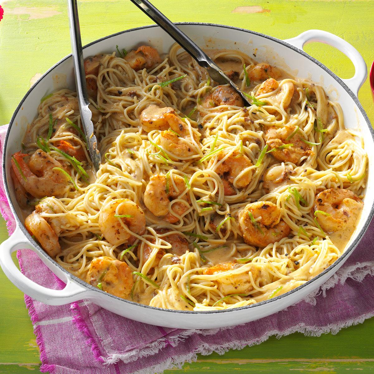 Thai Lime Shrimp & Noodles Recipe | Taste of Home