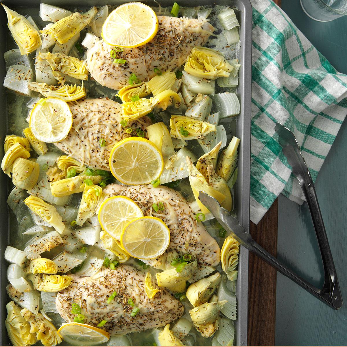 Parmesan Chicken with Artichoke Hearts Recipe Taste of Home