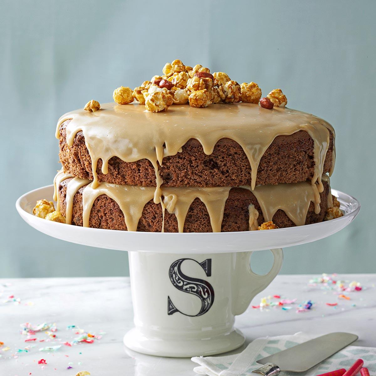 Chocolate Spice Cake with Caramel Icing Recipe Taste of Home