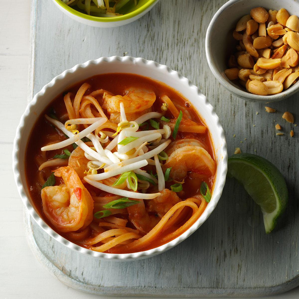 Shrimp Pad Thai Soup Recipe Taste Of Home