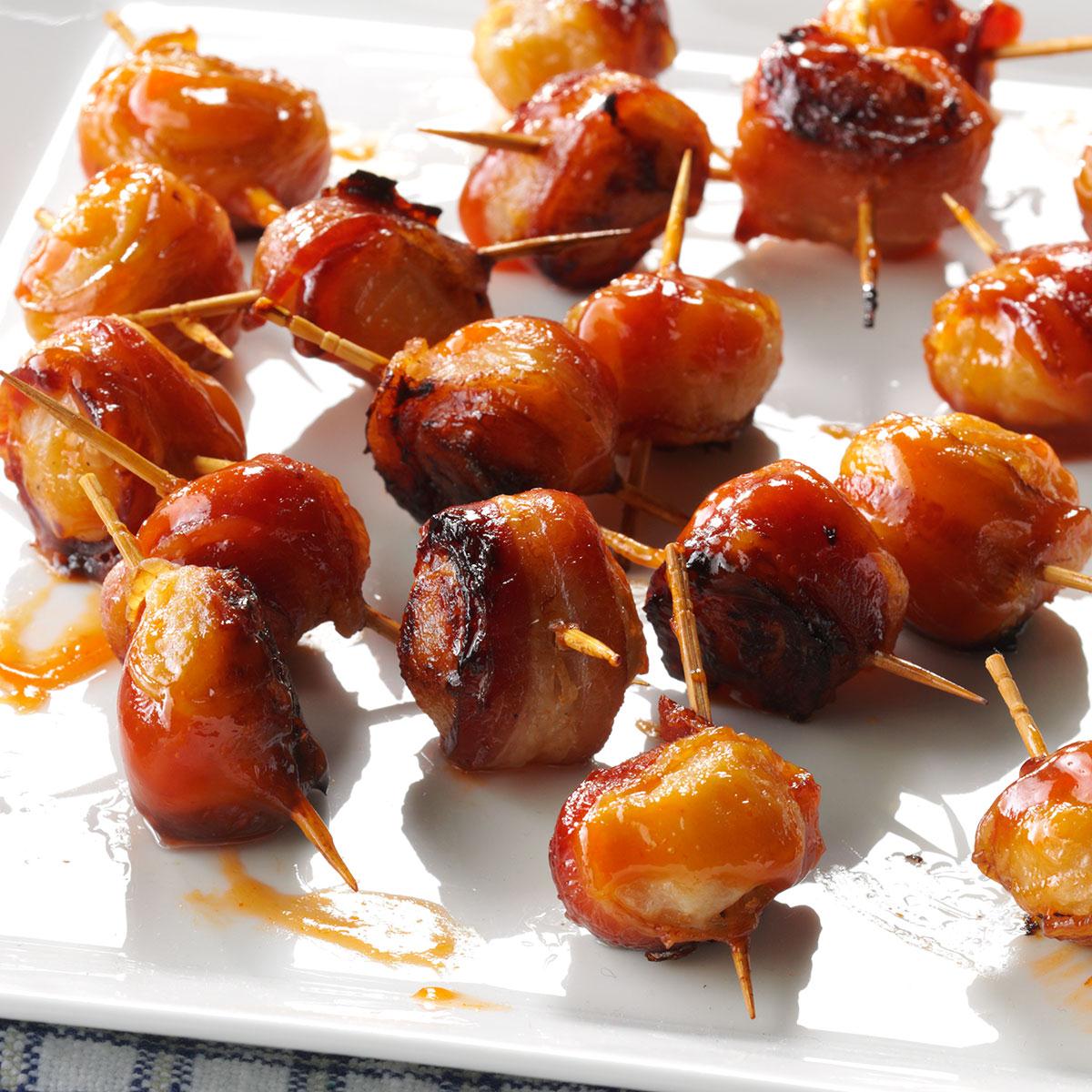 Bacon-Encased Water Chestnuts Recipe | Taste of Home