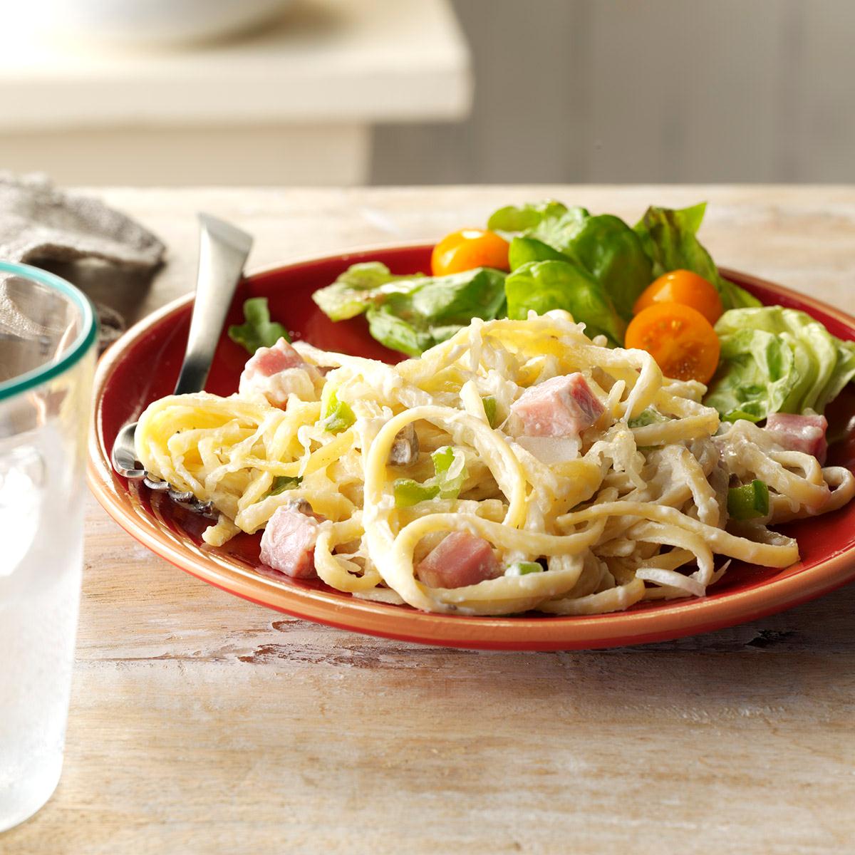 Linguine with Ham & Swiss Cheese Recipe Taste of Home