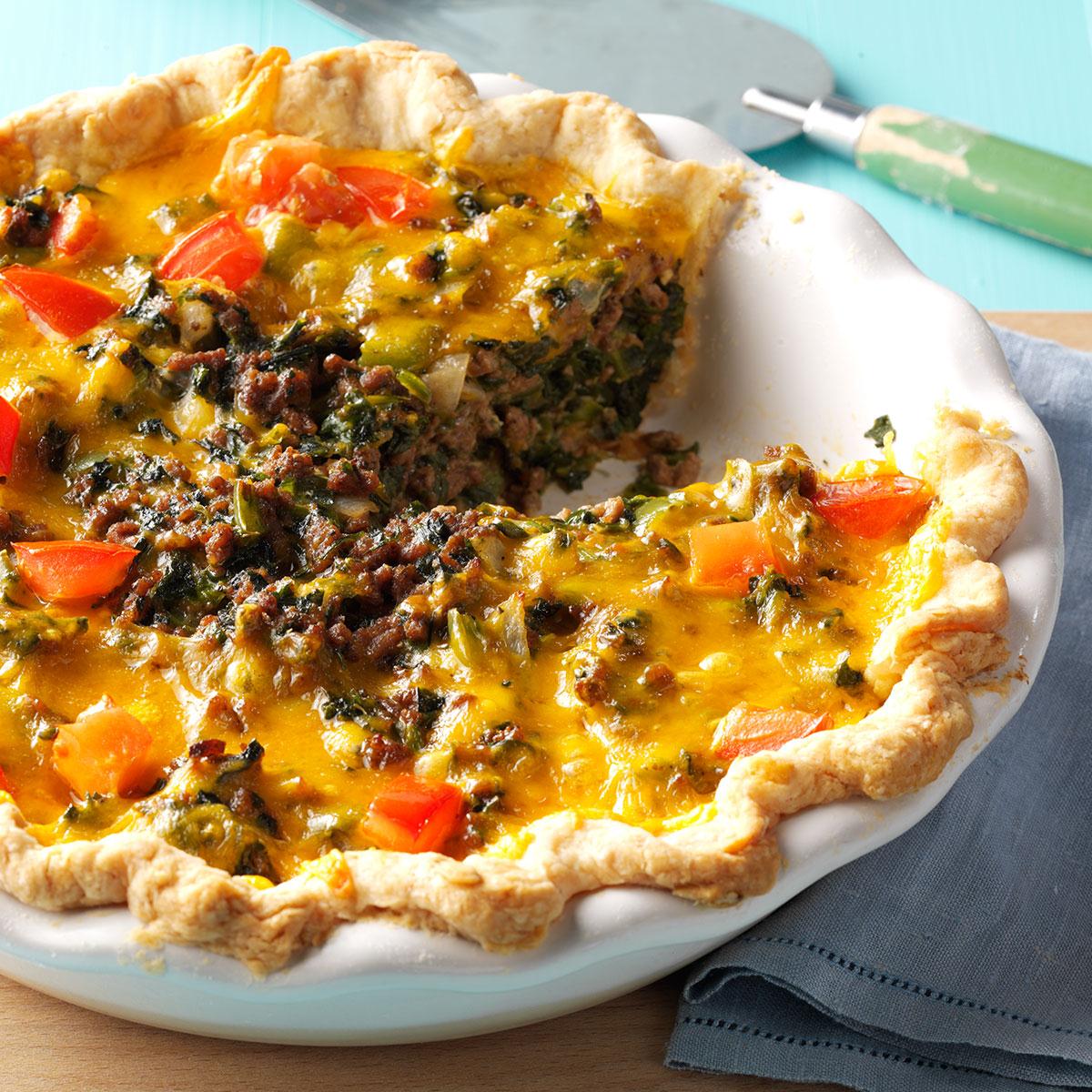 Spinach Beef Pie Recipe Taste of Home