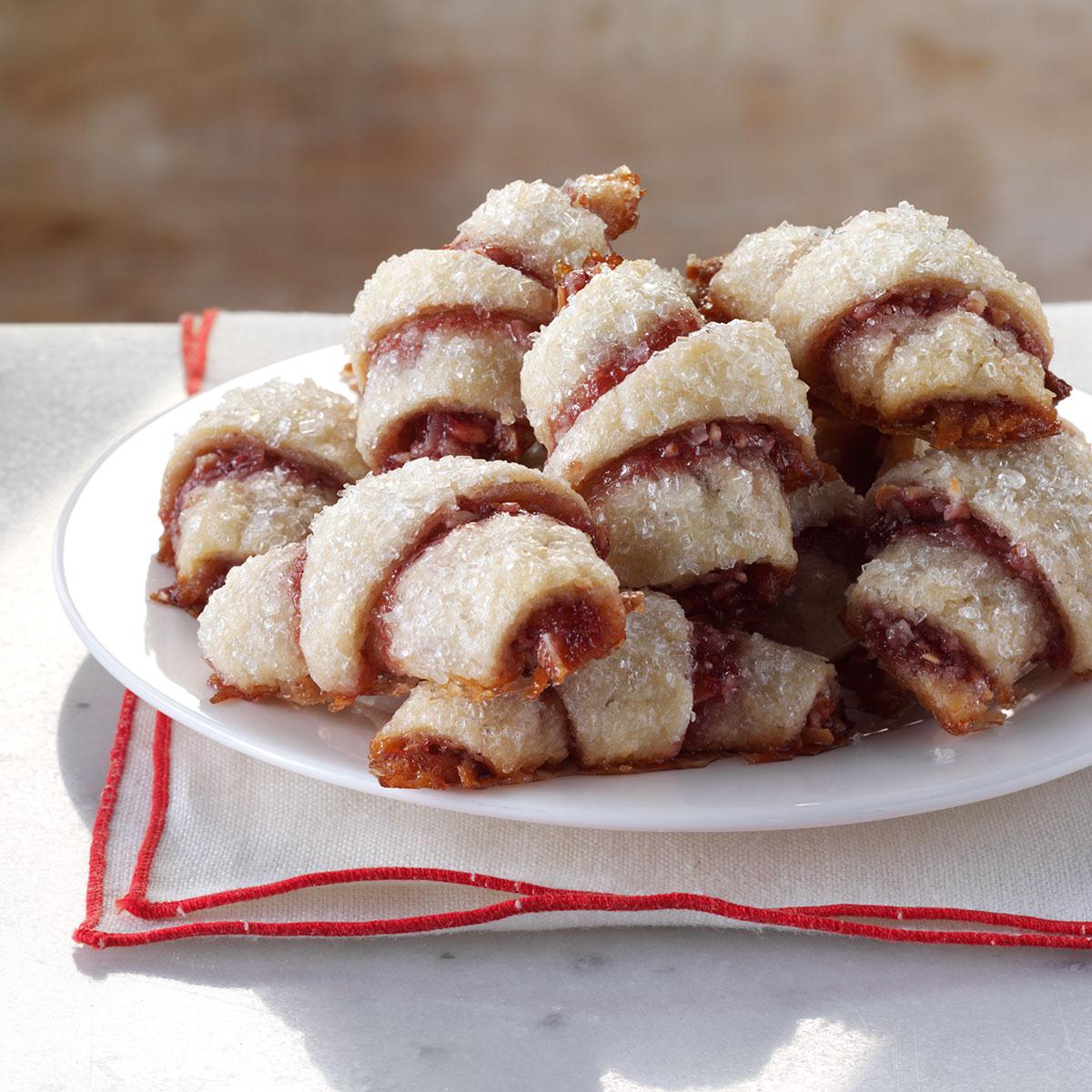 RaspberryAlmond Crescent Cookies Recipe Taste of Home