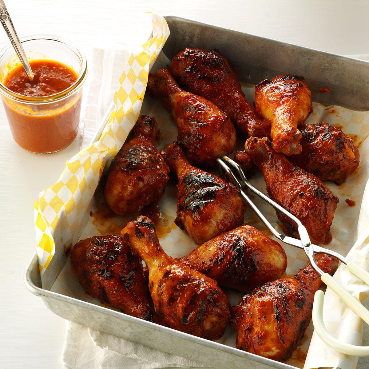 RhubarbApricot Barbecued Chicken Recipe Taste of Home