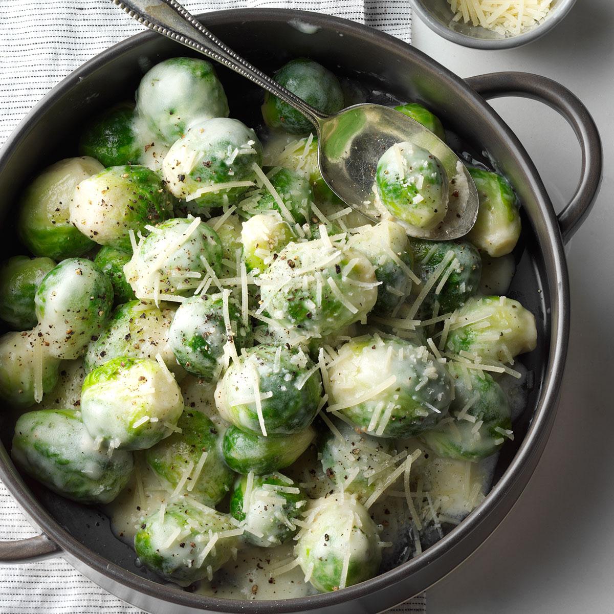 Brussels Sprouts in Rosemary Cream Sauce Recipe Taste of Home