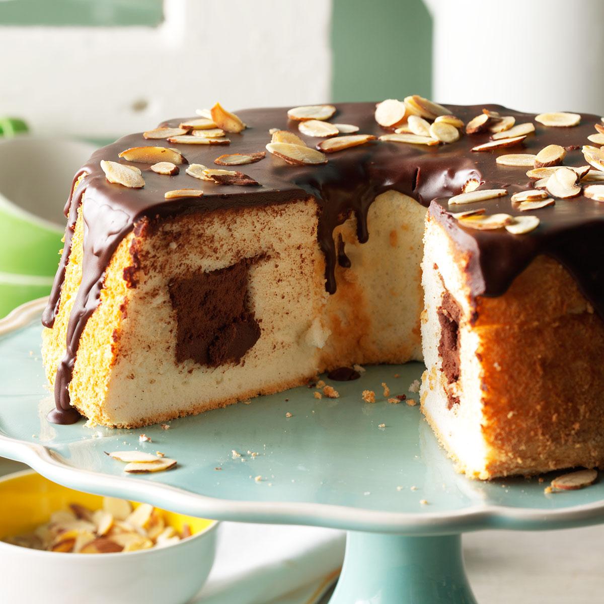 Chocolate Filled Angel Food Cake Recipe Taste Of Home 0950