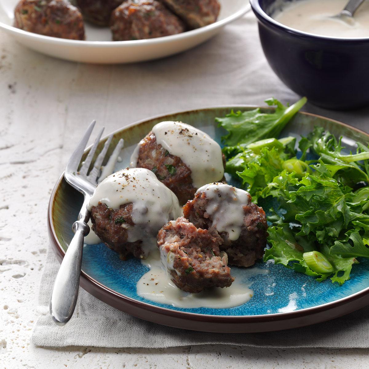 Danish Meatballs with Pan Gravy Recipe Taste of Home