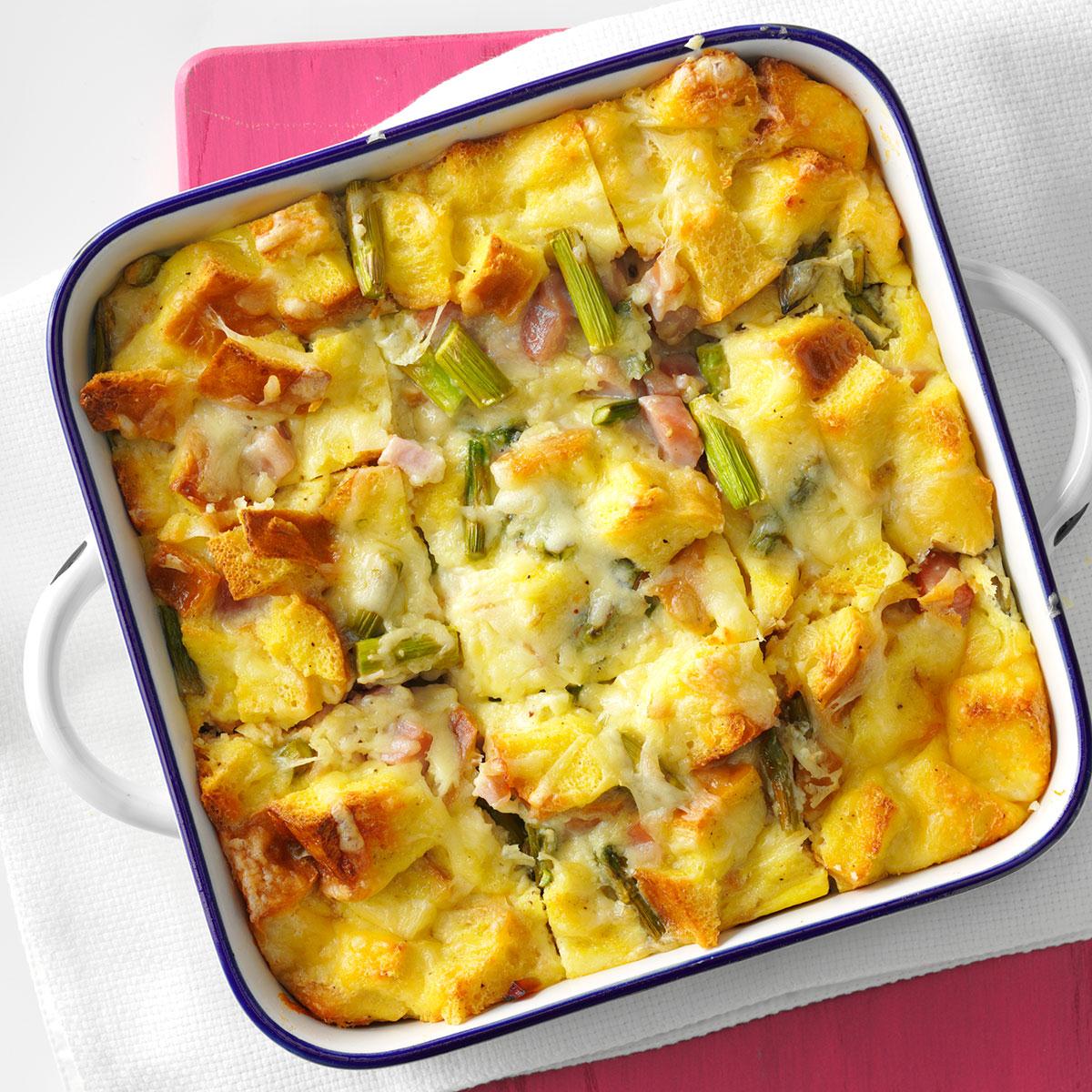Asparagus & Ham Strata Recipe Taste of Home