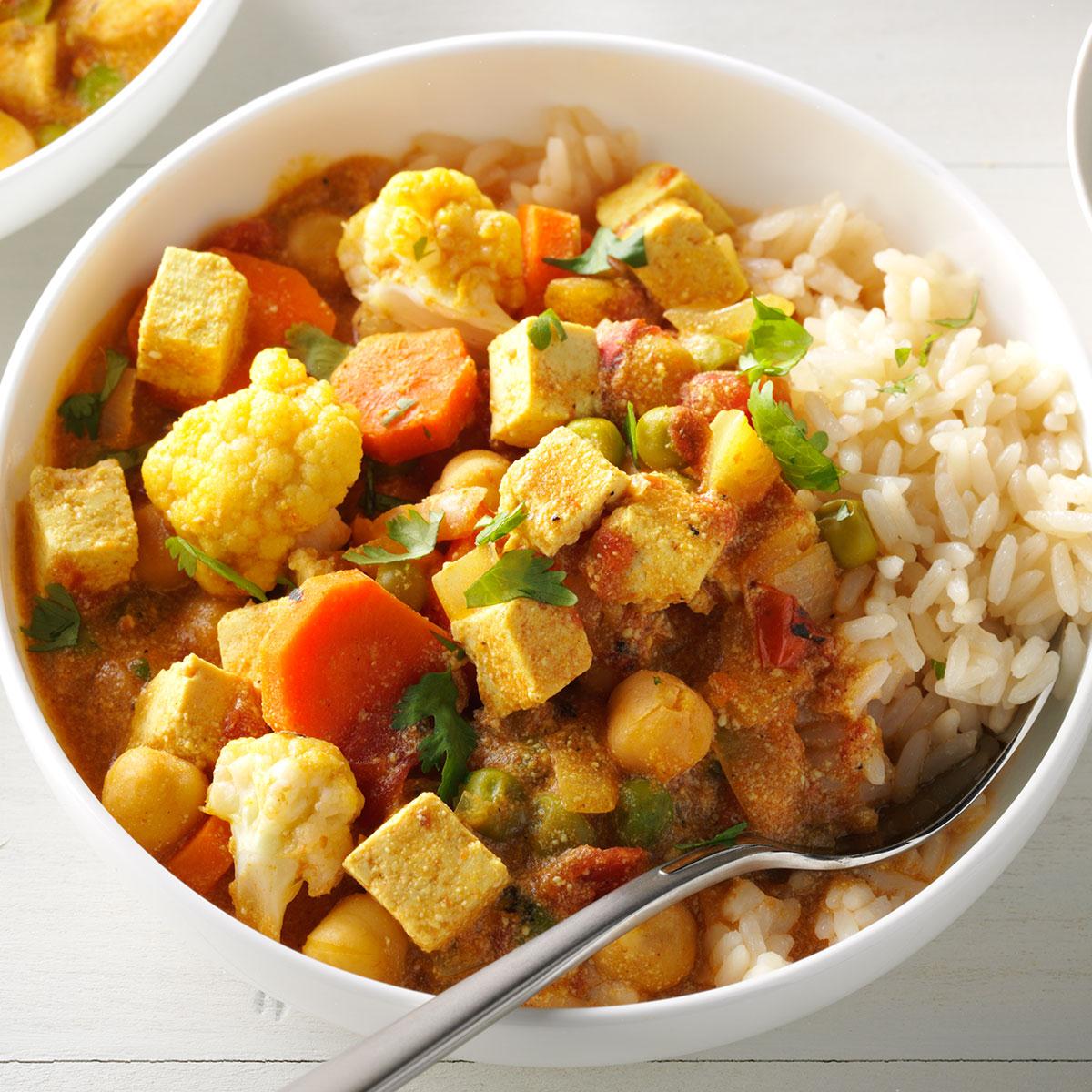Cauliflower & Tofu Curry Recipe Taste of Home