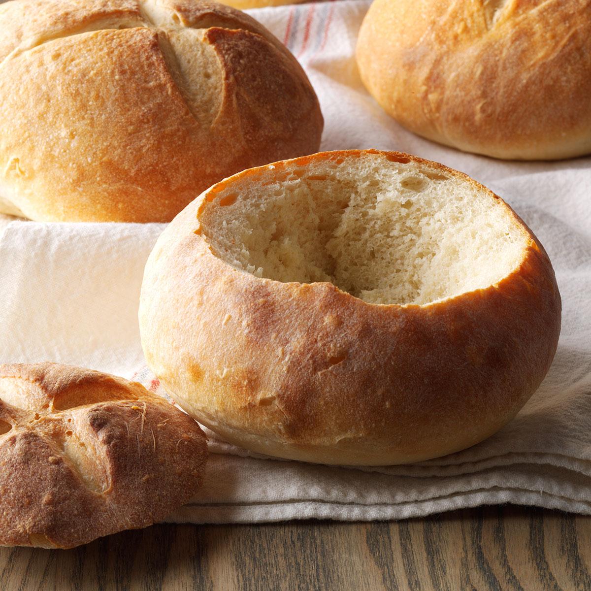 Quick And Easy Bread Bowls Recipe Taste Of Home