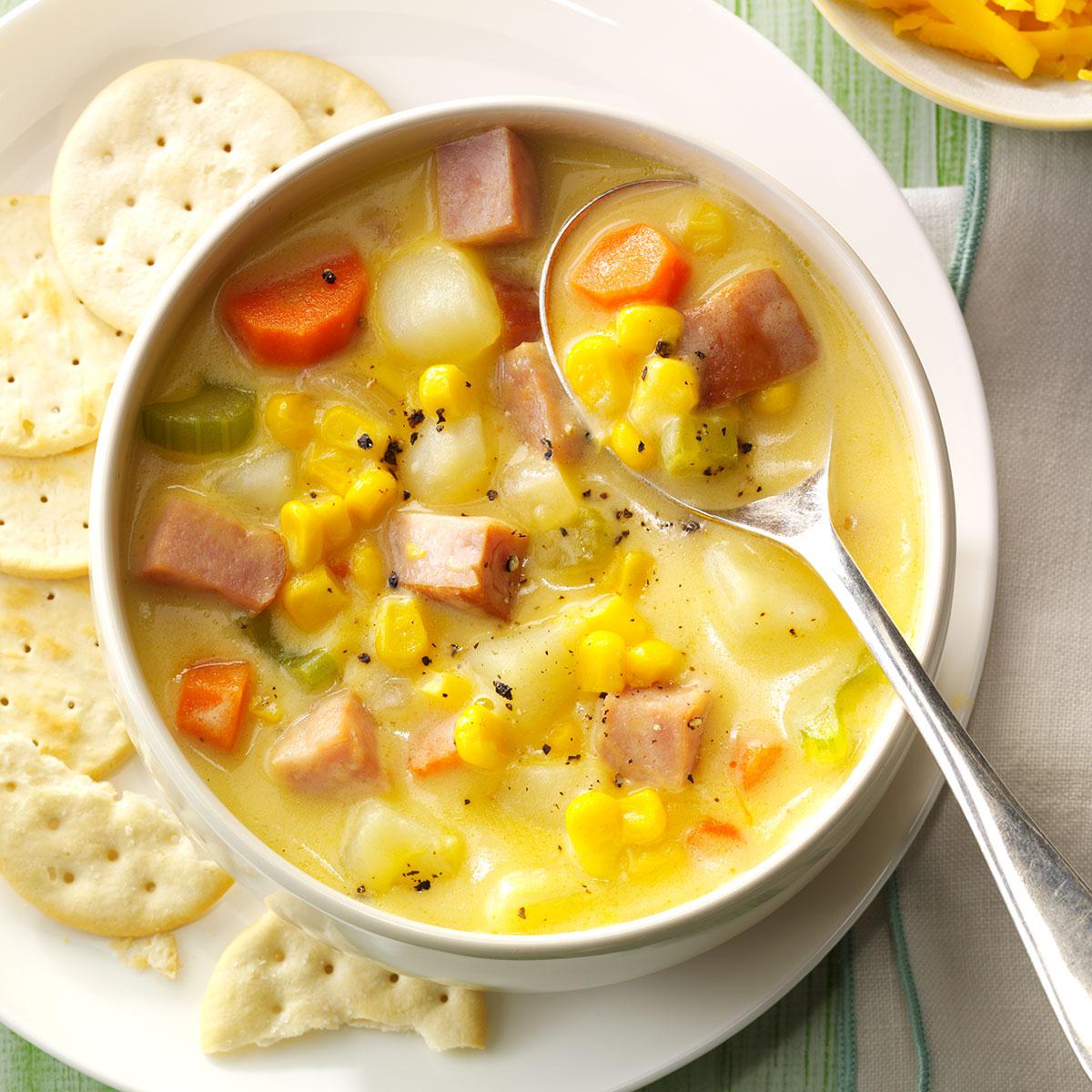 Cheddar Ham Chowder Recipe Taste of Home