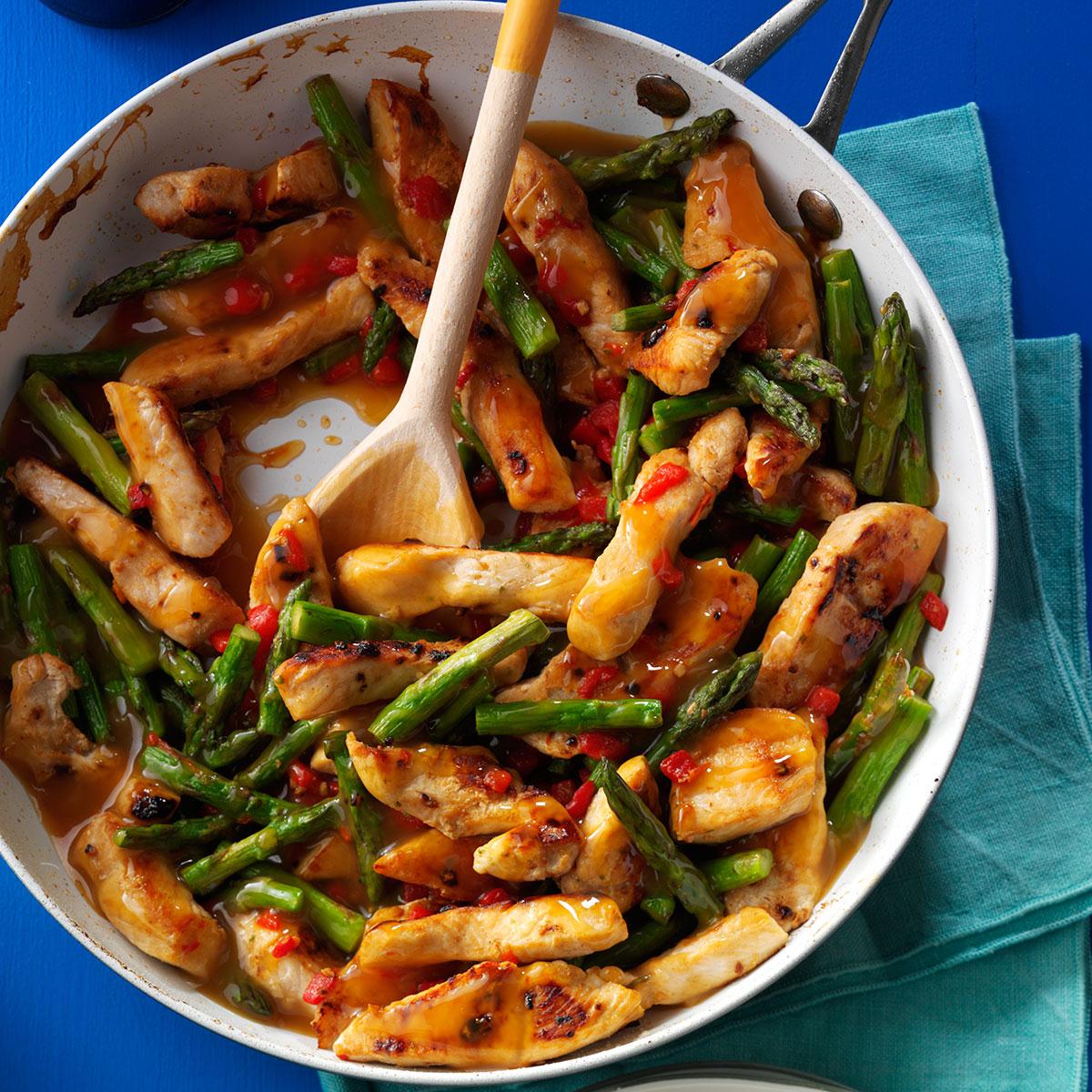 Asparagus Turkey StirFry Recipe Taste of Home