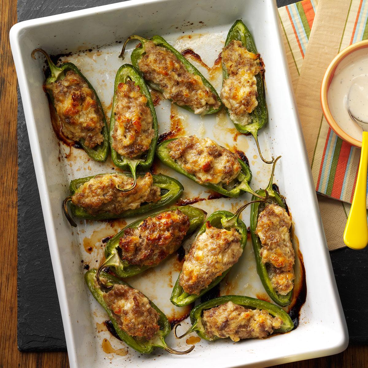 SausageStuffed Jalapenos Recipe Taste of Home