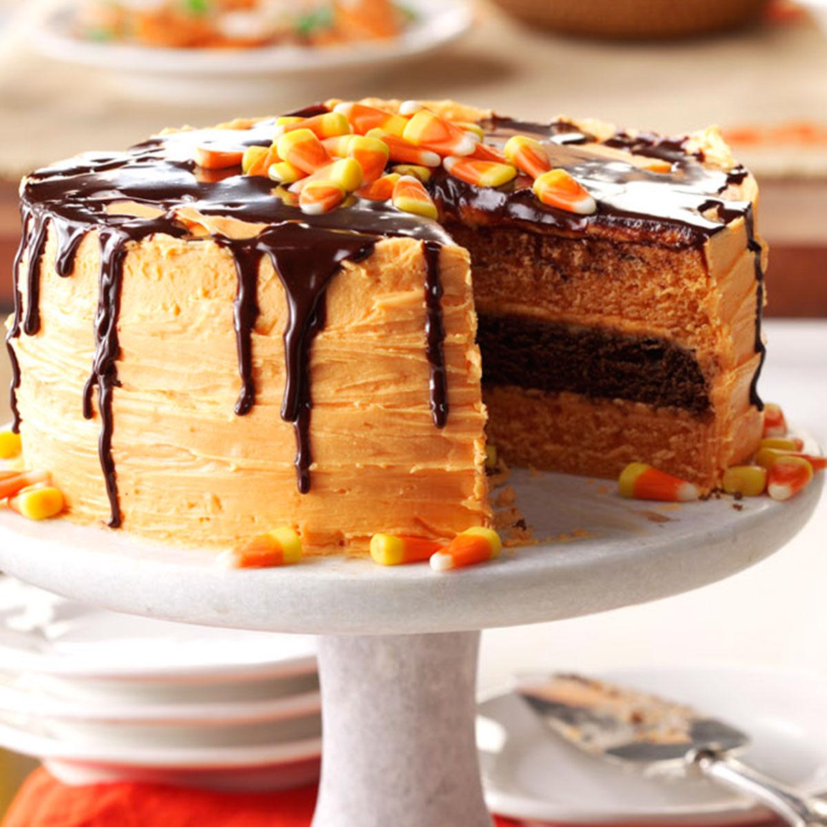 Halloween Layer Cake Recipe | Taste of Home