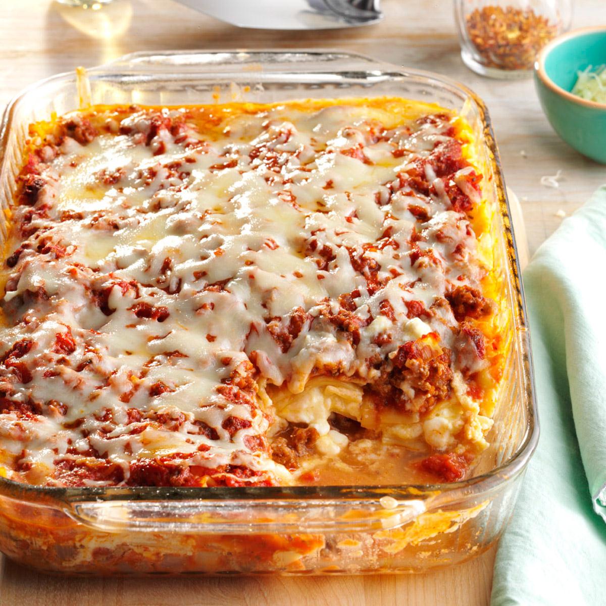 Four-Cheese Lasagna Recipe | Taste of Home