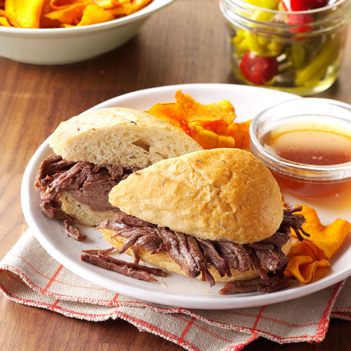 French Dip Sandwiches Recipe Taste Of Home 