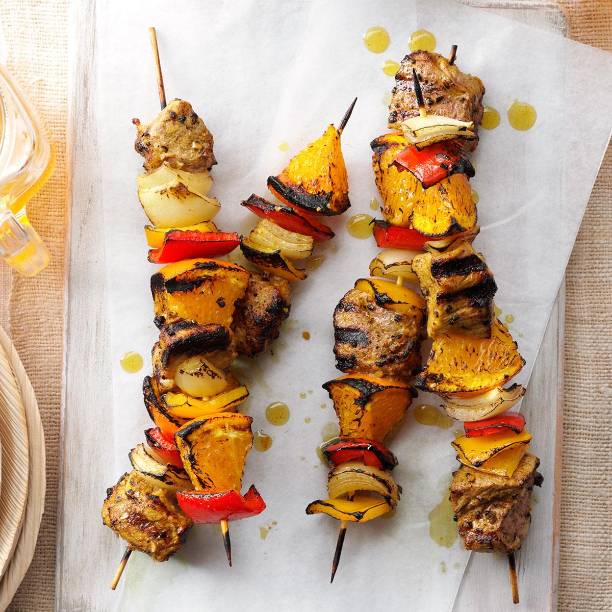 Curried Pork & Orange Kabobs Recipe Taste of Home