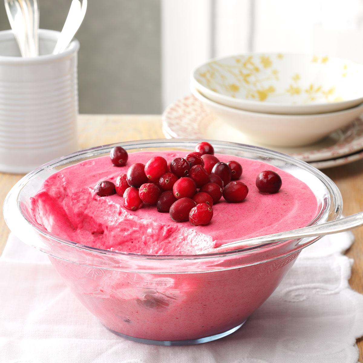 Fluffy Cranberry Delight Recipe | Taste of Home