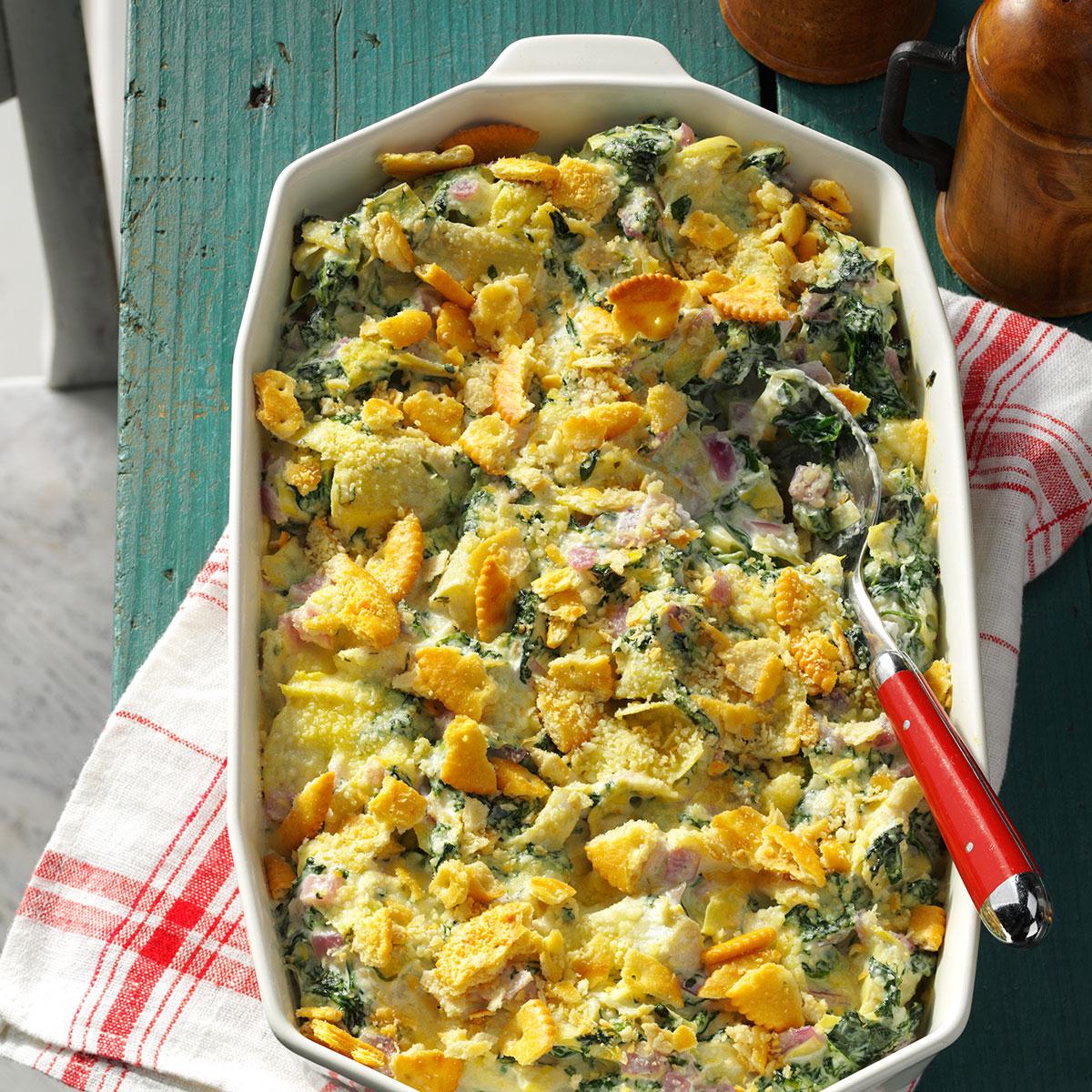 Creamy Parmesan Spinach Bake Recipe Taste of Home