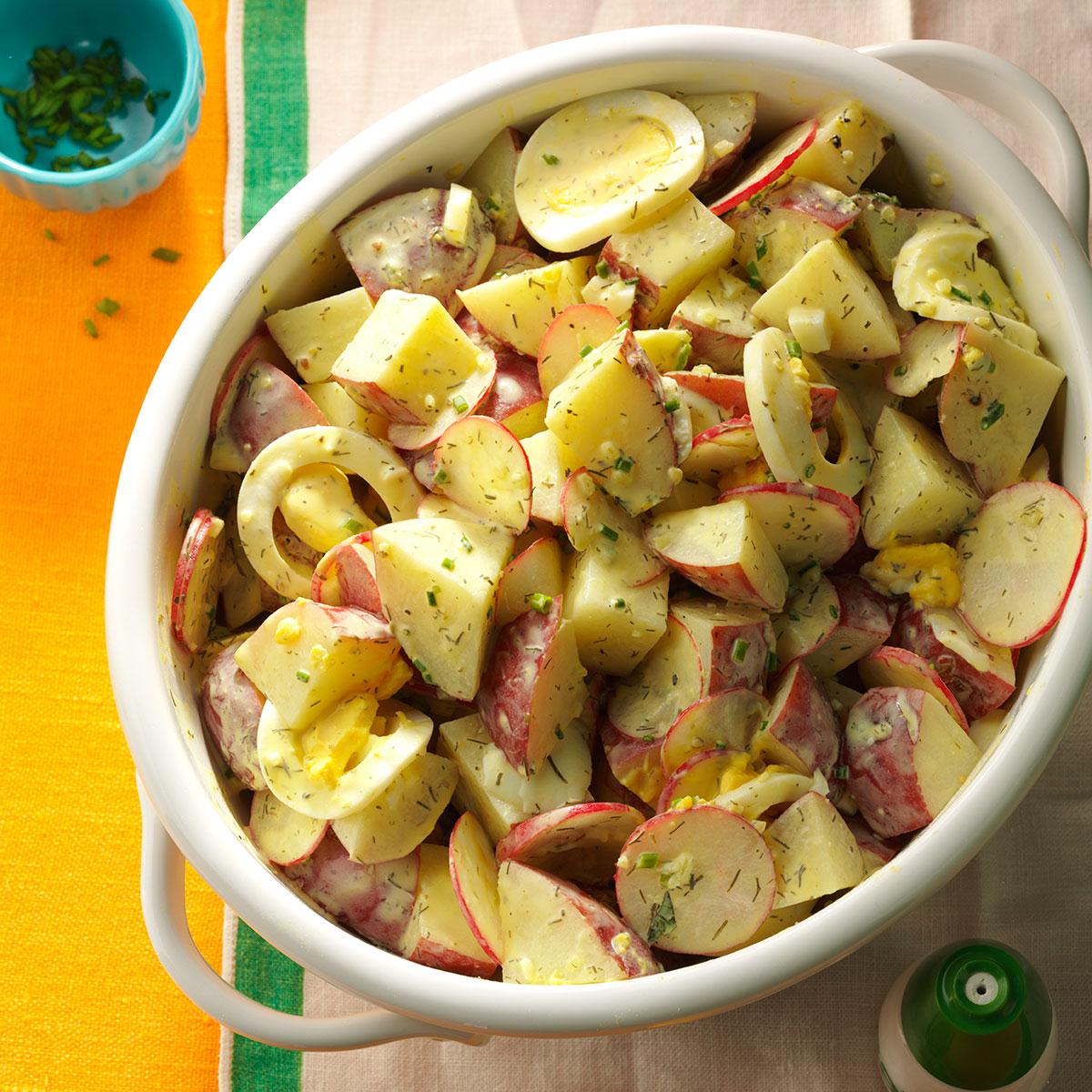 Tangy Potato Salad with Radishes Recipe Taste of Home