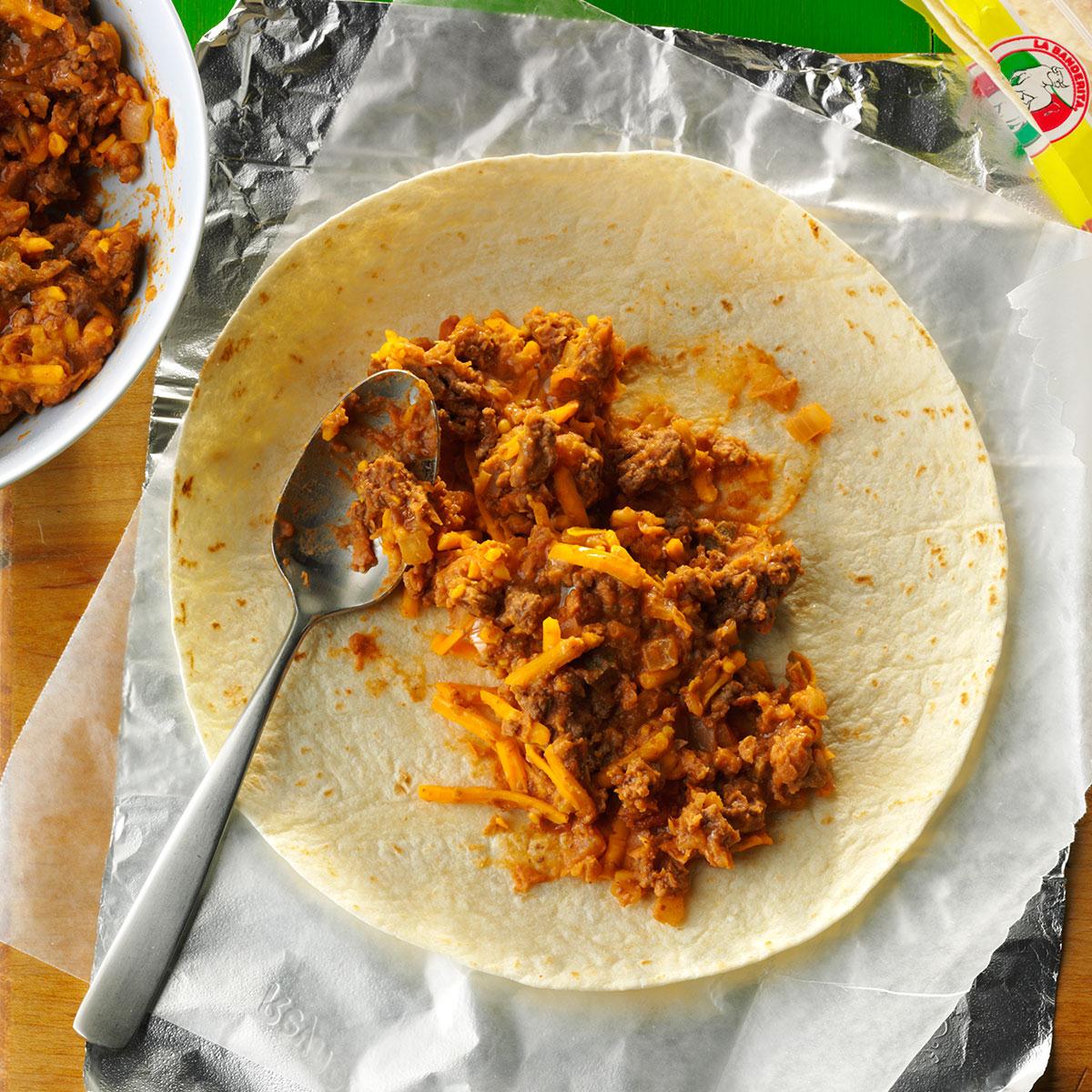 Freezer Burritos Recipe | Taste of Home