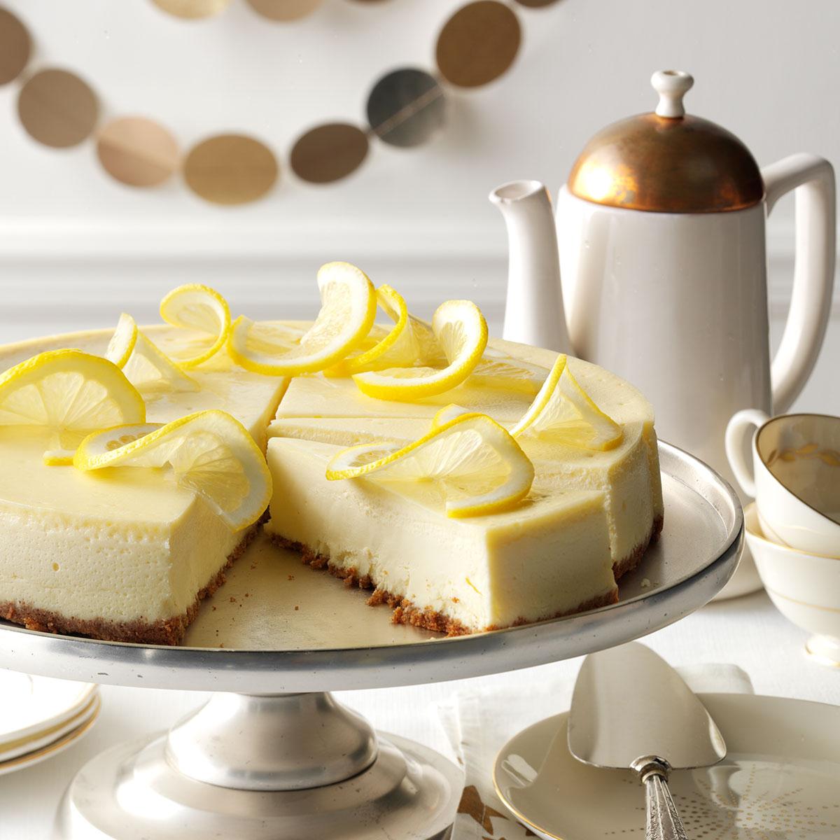 Lovely Lemon Cheesecake Recipe Taste Of Home