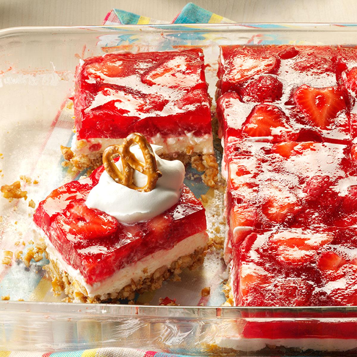 Strawberry Pretzel Dessert Recipe  Taste of Home