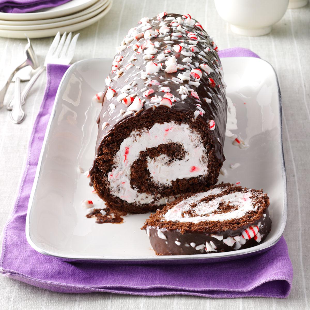 Chocolate Peppermint Log Recipe Taste Of Home 9112