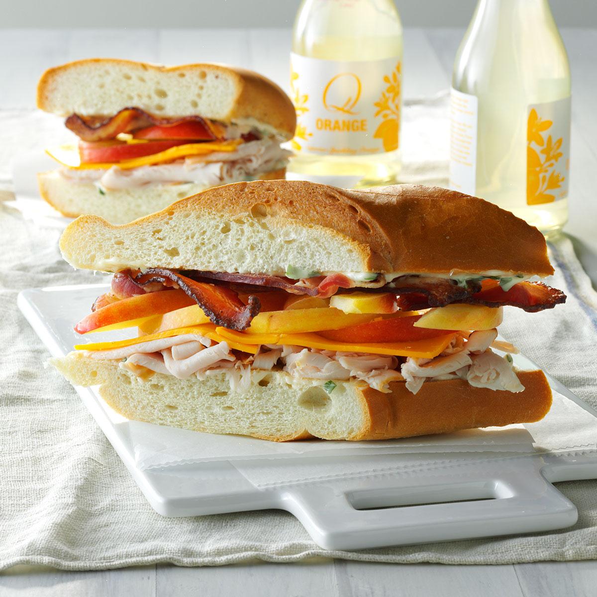 BaconTurkey Subs Recipe Taste of Home