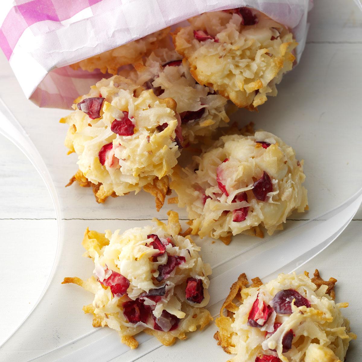 Coconut Cranberry Yummies Recipe | Taste of Home