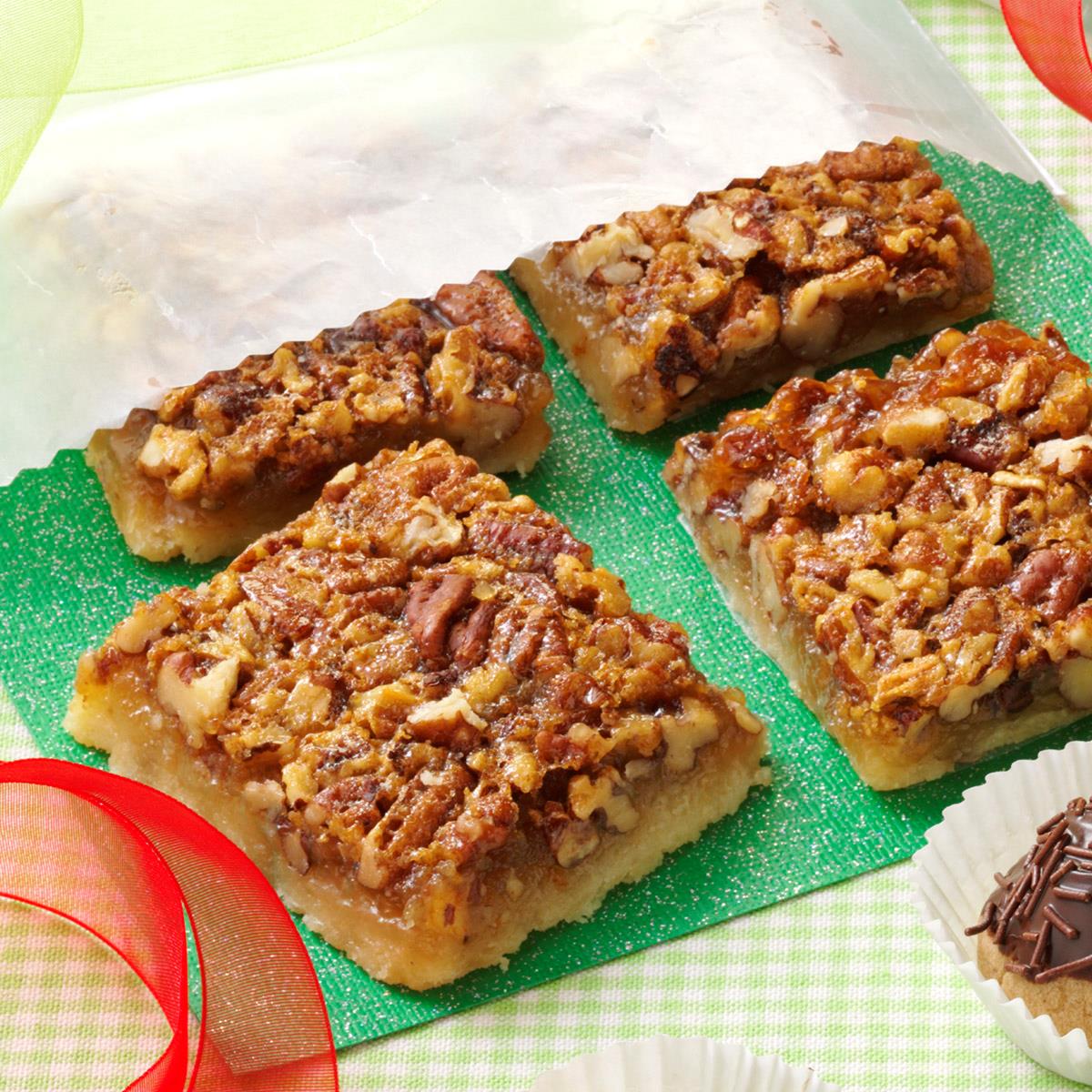 Favorite Pecan Pie Bars Recipe Taste Of Home   Exps539 SD142780B08 20 8b RMS2 