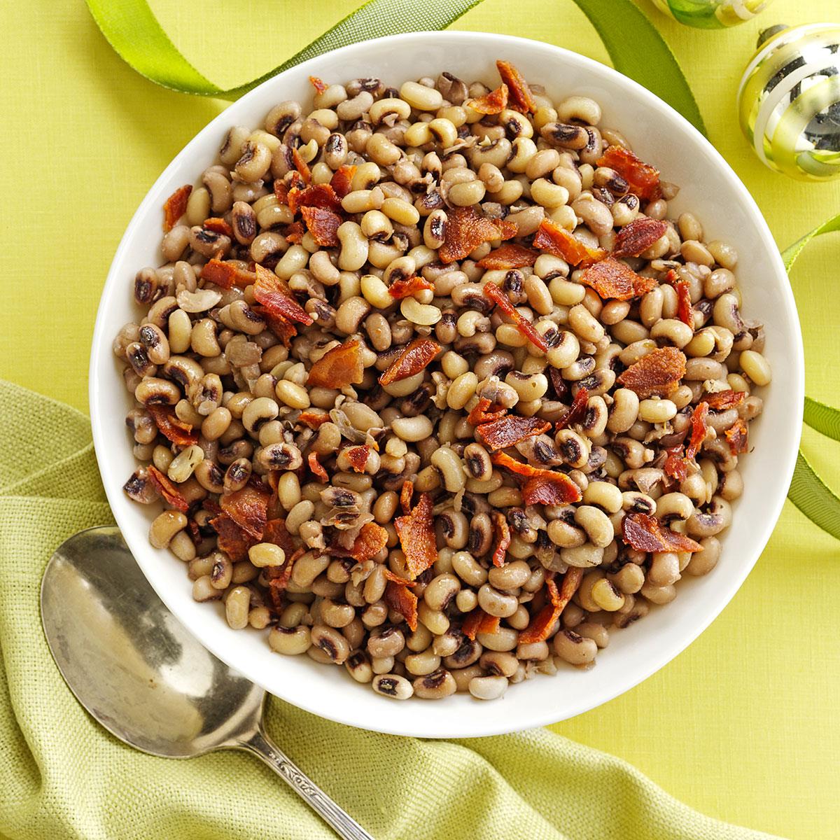 Black-Eyed Peas with Bacon Recipe | Taste of Home
