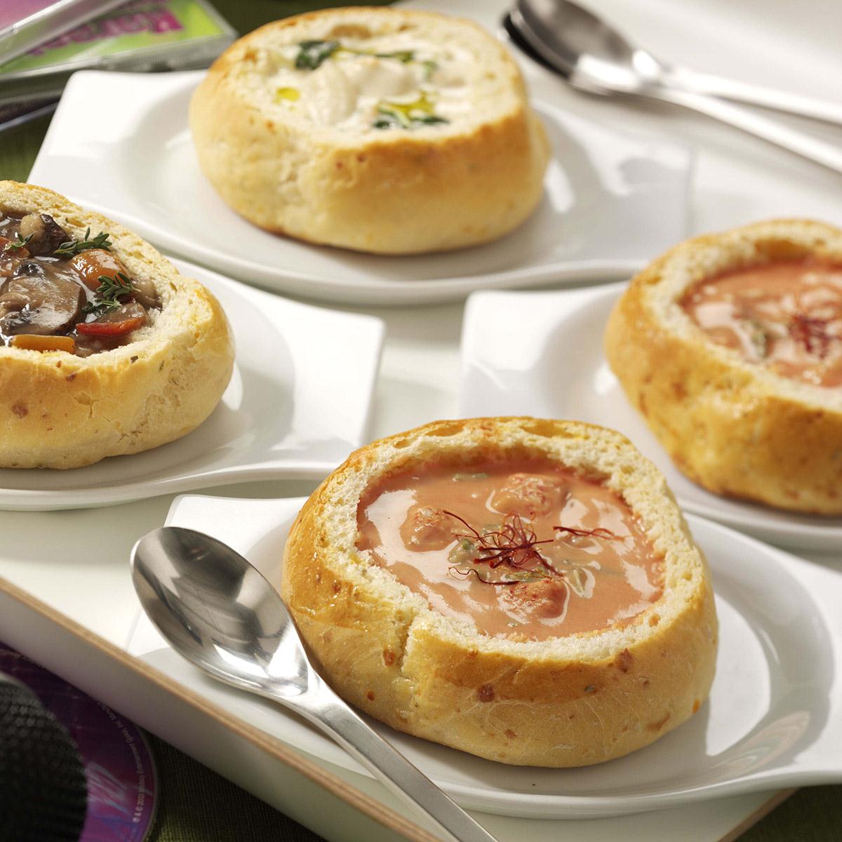 Mini Cheddar Bread Bowls Recipe Taste of Home