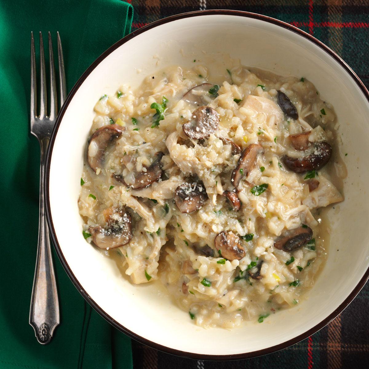 Risotto with Chicken and Mushrooms Recipe | Taste of Home