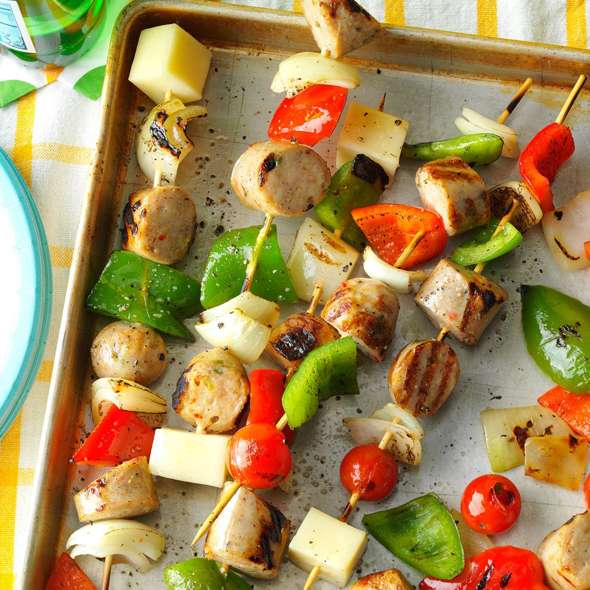 Italian Sausage and Provolone Skewers Recipe Taste of Home