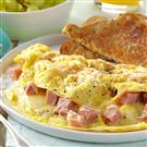 Cheddar-Ham Oven Omelet Recipe | Taste of Home