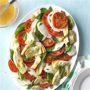 Artichoke Caprese Platter Recipe Artichoke Caprese Platter Recipe