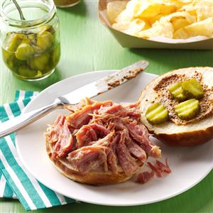 Beer-Braised Pulled Ham Recipe Beer-Braised Pulled Ham Recipe