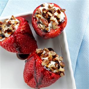 Blue Cheese-Stuffed Strawberries Recipe Blue Cheese-Stuffed Strawberries Recipe