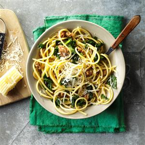 Bucatini with Sausage & Kale Recipe Bucatini with Sausage & Kale Recipe
