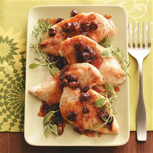 Chicken Cutlets with Citrus Cherry Sauce Recipe Chicken Cutlets with Citrus Cherry Sauce Recipe