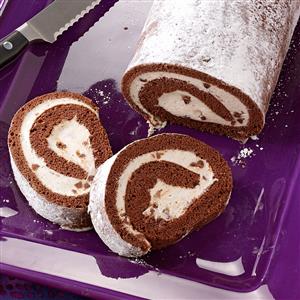 Chocolate Cannoli Cake Roll Recipe Chocolate Cannoli Cake Roll Recipe