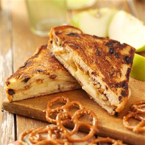 Cinnamon-Apple Grilled Cheese Recipe Cinnamon-Apple Grilled Cheese Recipe