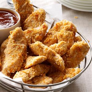 Coconut-Crusted Turkey Strips Recipe Coconut-Crusted Turkey Strips Recipe
