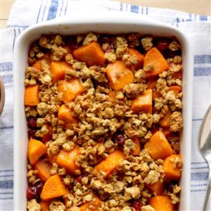 Colorful Cranberry Sweet Potato Bake Recipe Colorful Cranberry Sweet Potato Bake Recipe
